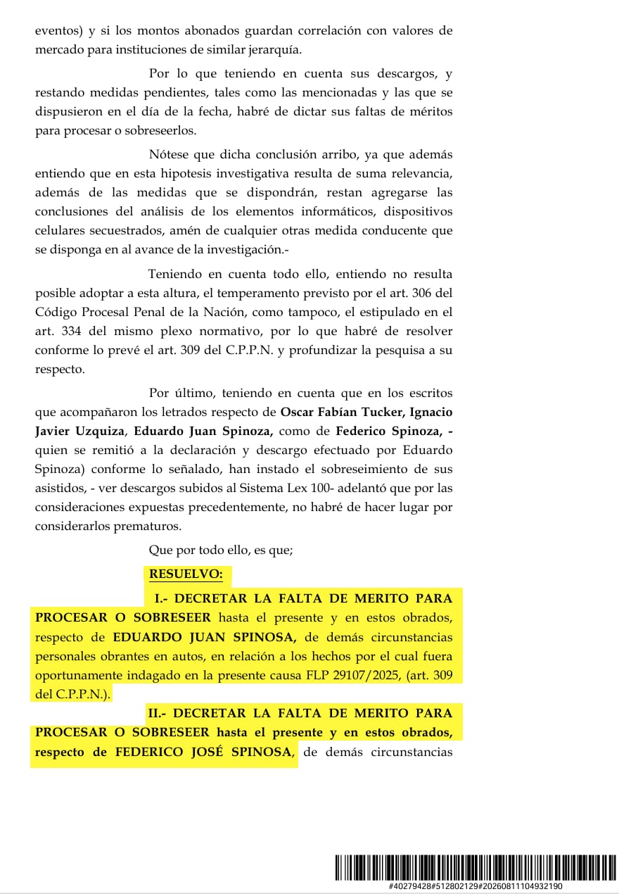 El juez dictó la falta de mérito para los ex directivos de Banfield