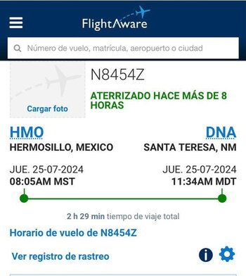 (Captura de pantalla @michelleriveraa Flight