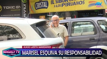 Donato Carpio explica por qué firmó un acuerdo con Marisel Linares tras denunciar el uso de un sello falso. Captura: Magaly TV La Firme.