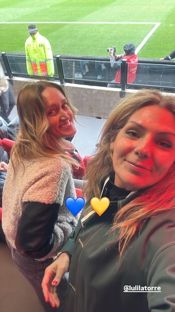 Marina Bellati mostró su fanatismo