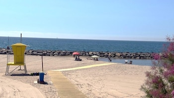 Playa en Sitges (Barcelona) (Web de turismo de Sitges)