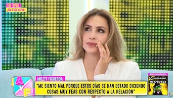 “No son lágrimas de despecho”: Milett se quiebra al sincerarse sobre su ruptura con Tinelli. Captura: Amor y Fuego.