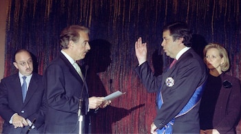 Andrés Pastrana en la posesión