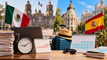 Trabajar en México vs. España: la abismal diferencia en días de vacaciones, descanso por ley y horas de trabajo