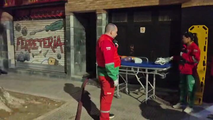 Se incendió una casa en Núñez y un hombre fue trasladado con quemaduras graves en el cuerpo