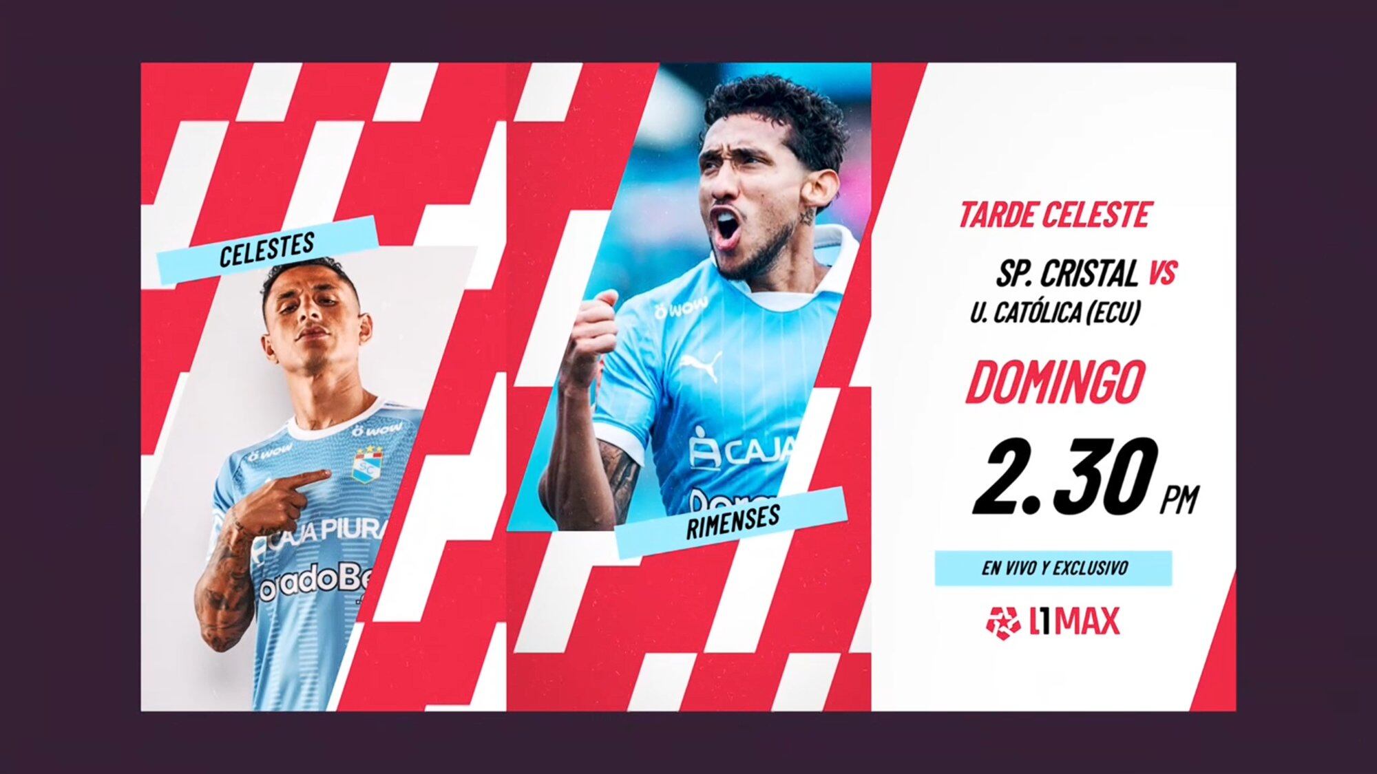 L1 Max pasará la Tarde Celeste 2026 de Sporting Cristal.