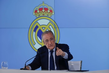 Florentino Pérez, presidente del Real Madrid que buscará una nueva reelección (EFE/ Juanjo Martín)