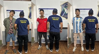 Los tres detenidos en Olivos