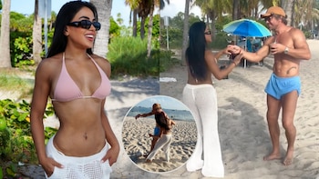 Onelia Molina reaparece en Miami bailando con exfutbolista uruguayo a solo días de confirmar su romance con Kevin Díaz