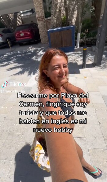 Mexicana se hizo pasar por turista (foto:tiktok/merichulaa)