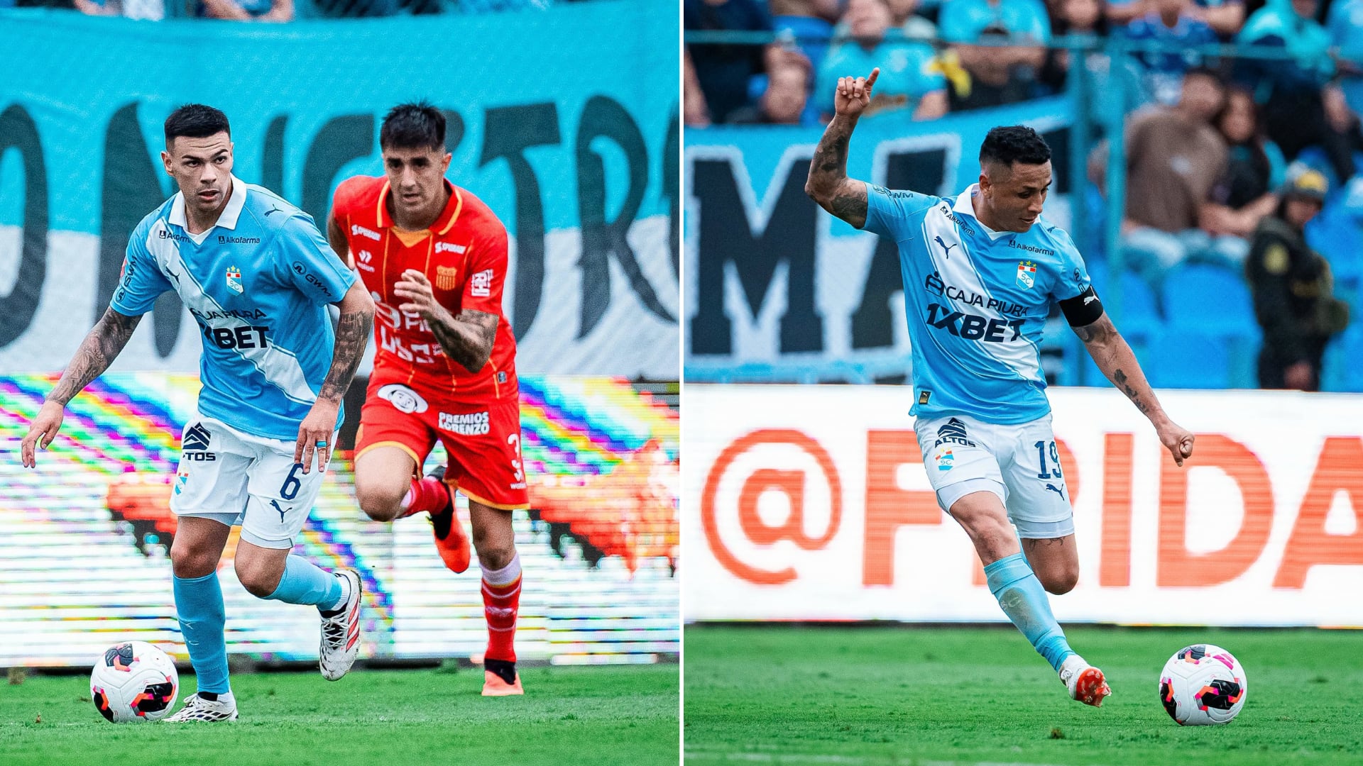 Agustín Álvarez Wallace y Yoshimar Yotún se han complementado en la volante de Sporting Cristal. - créditos: Sporting Cristal