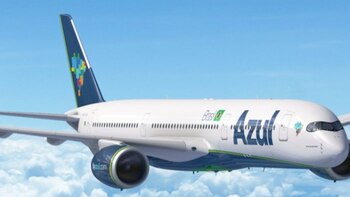 Brasileña Azul se desploma por