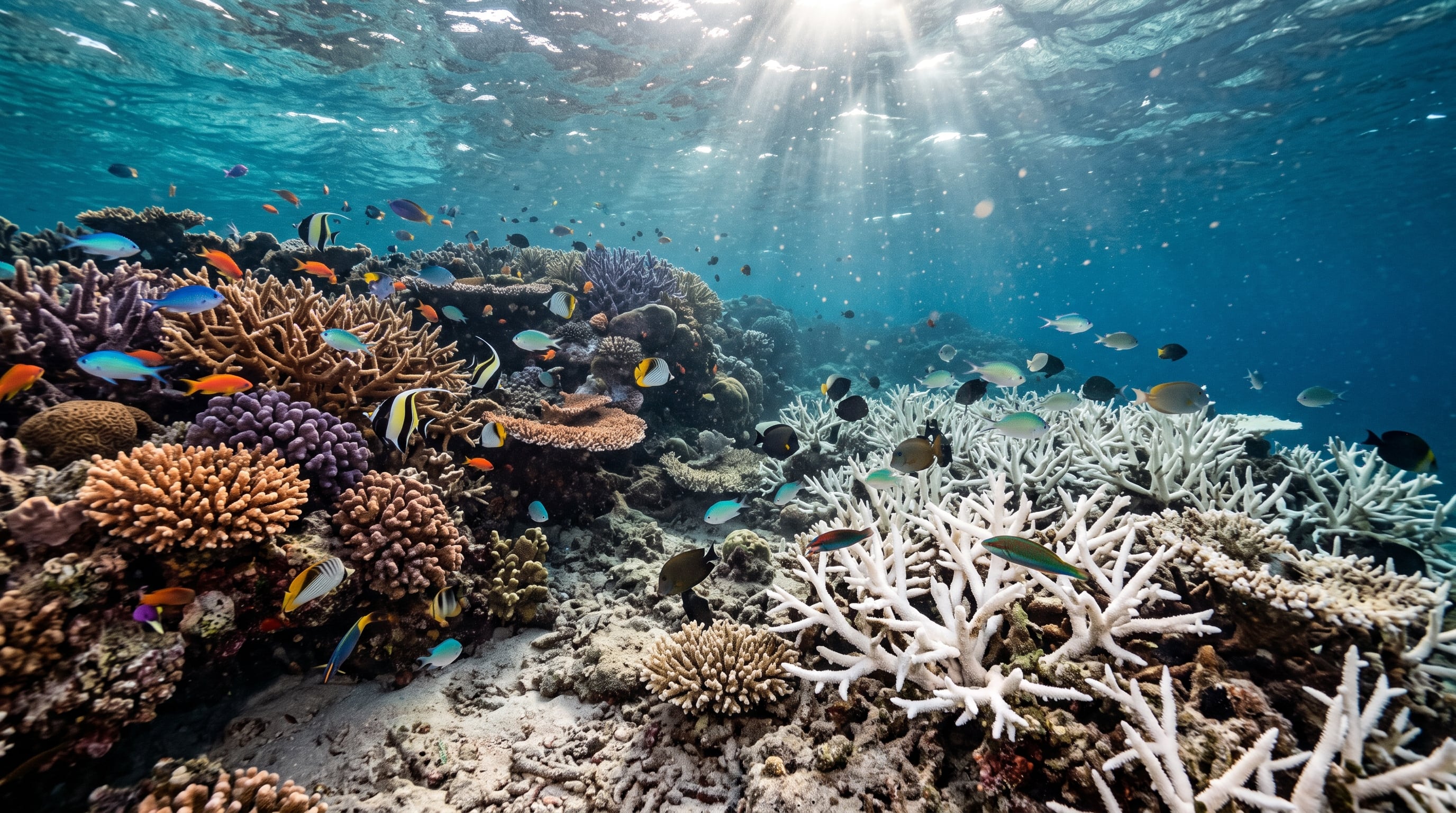 El aumento de la temperatura del agua provoca la expulsión de las microalgas que suministran energía a los pólipos de coral (Imagen Ilustrativa Infobae)