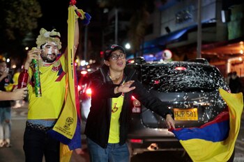 Los colombianos festejaron tras el