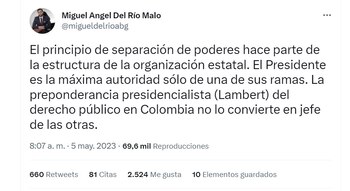Reacciones en Twitter a la subordinación que Petro le pidió a Barbosa.