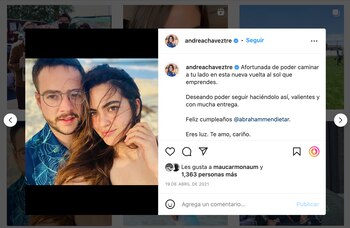 La pareja han compartido parte