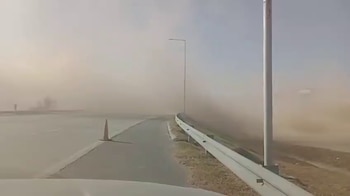 Fuertes ráfagas de viento sur