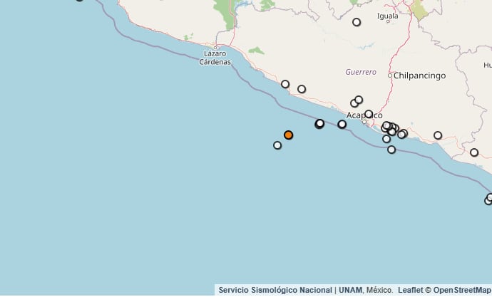Temblor reportado en Guerrero. (SSN)