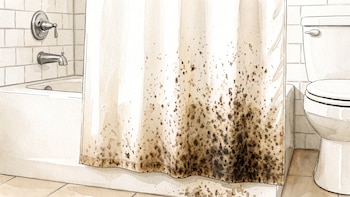 Cómo eliminar el moho de la cortina de baño fácilmente y dejarla como nueva
