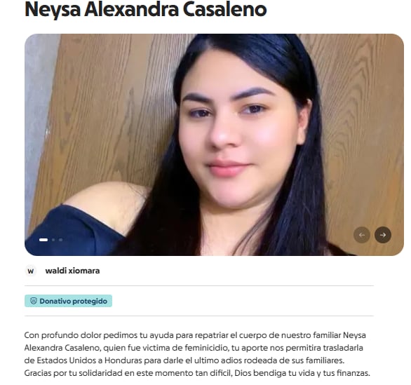 Mientras la familia de la hondureña Neysa Casaleno busca repatriar su cuerpo, los tres implicados en su asesinato por encargo enfrentan cargos de homicidio agravado en Ohio.