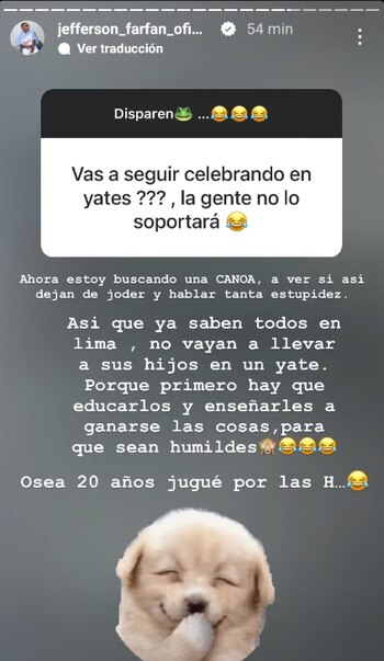 Jefferson Farfán responde a detractores.