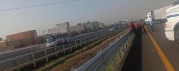 Bloqueo en la autopista México-Pachuca