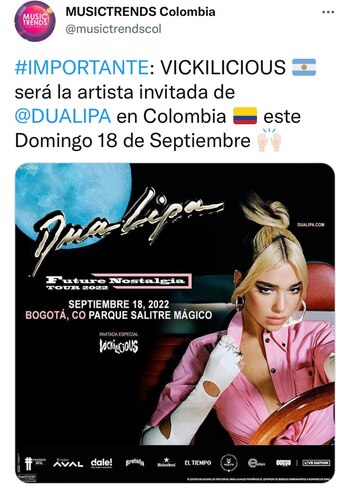 La invitada de Dua Lipa