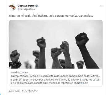 El presidente Petro hizo esta