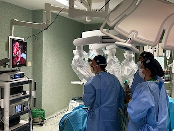 Interior del quirófano durante la