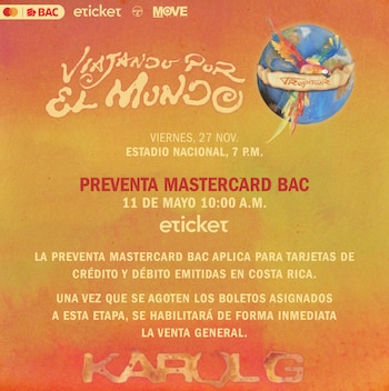 Venta de entradas inicia el próximo lunes. Créditos: Move Concerts