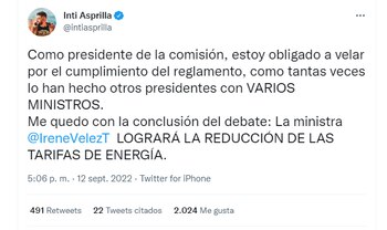 A través de su cuenta