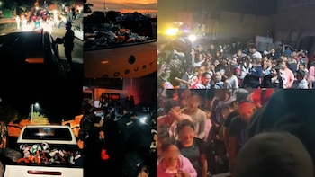 Presuntos miembros del CJNG regalan