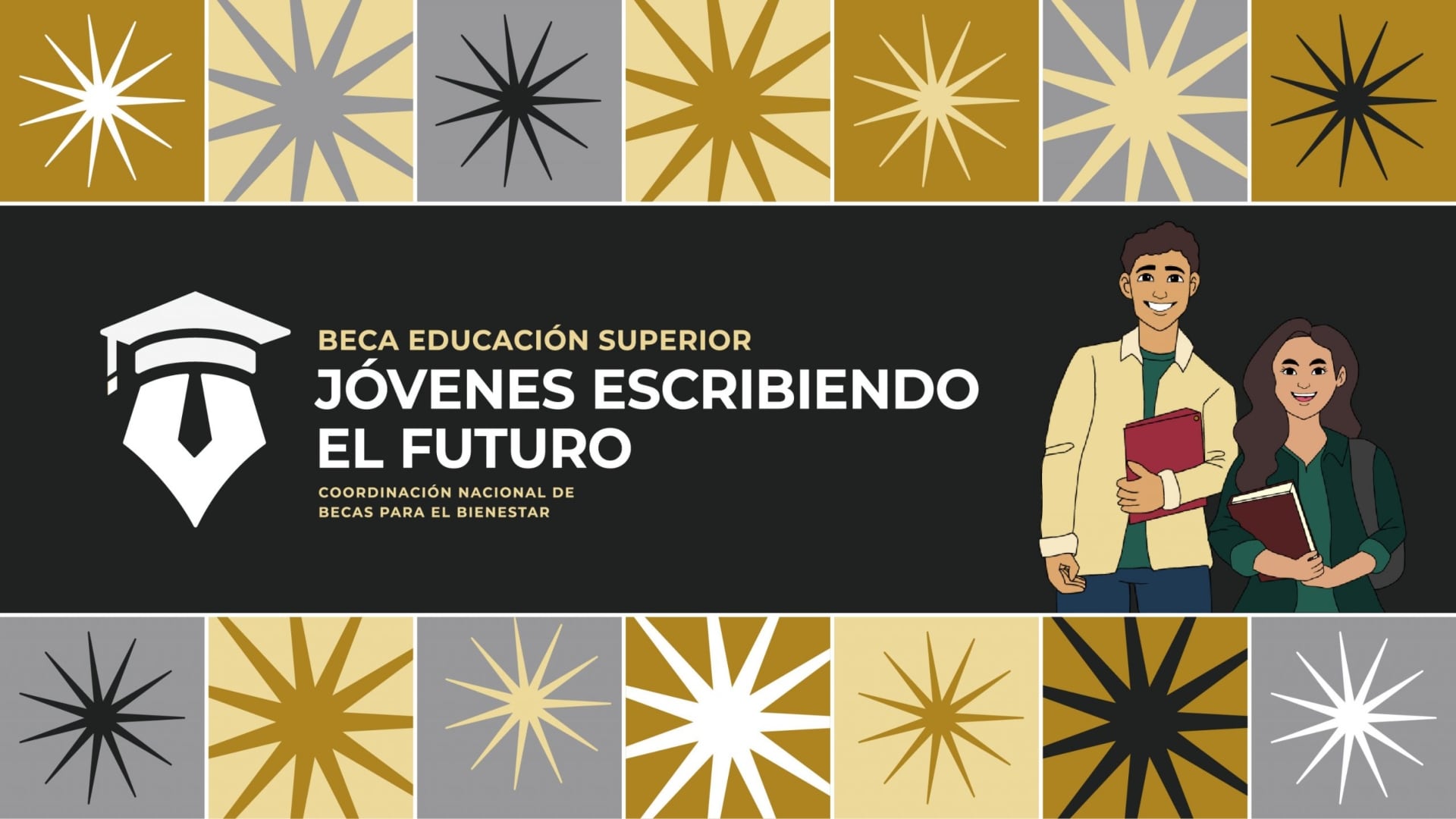 Jóvenes Escribiendo el Futuro es un programa social impulsado por el gobierno de México y dirigido a estudiantes de nivel licenciatura que estén inscritos en instituciones públicas clasificadas como “prioritarias”