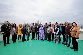 La Jefa de Gobierno estuvo presente en el edificio de la alcaldía Miguel Hidalgo