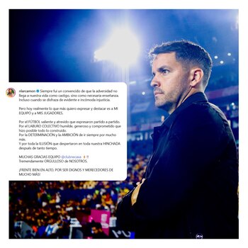 Nicolás Larcamón tuvo un buen