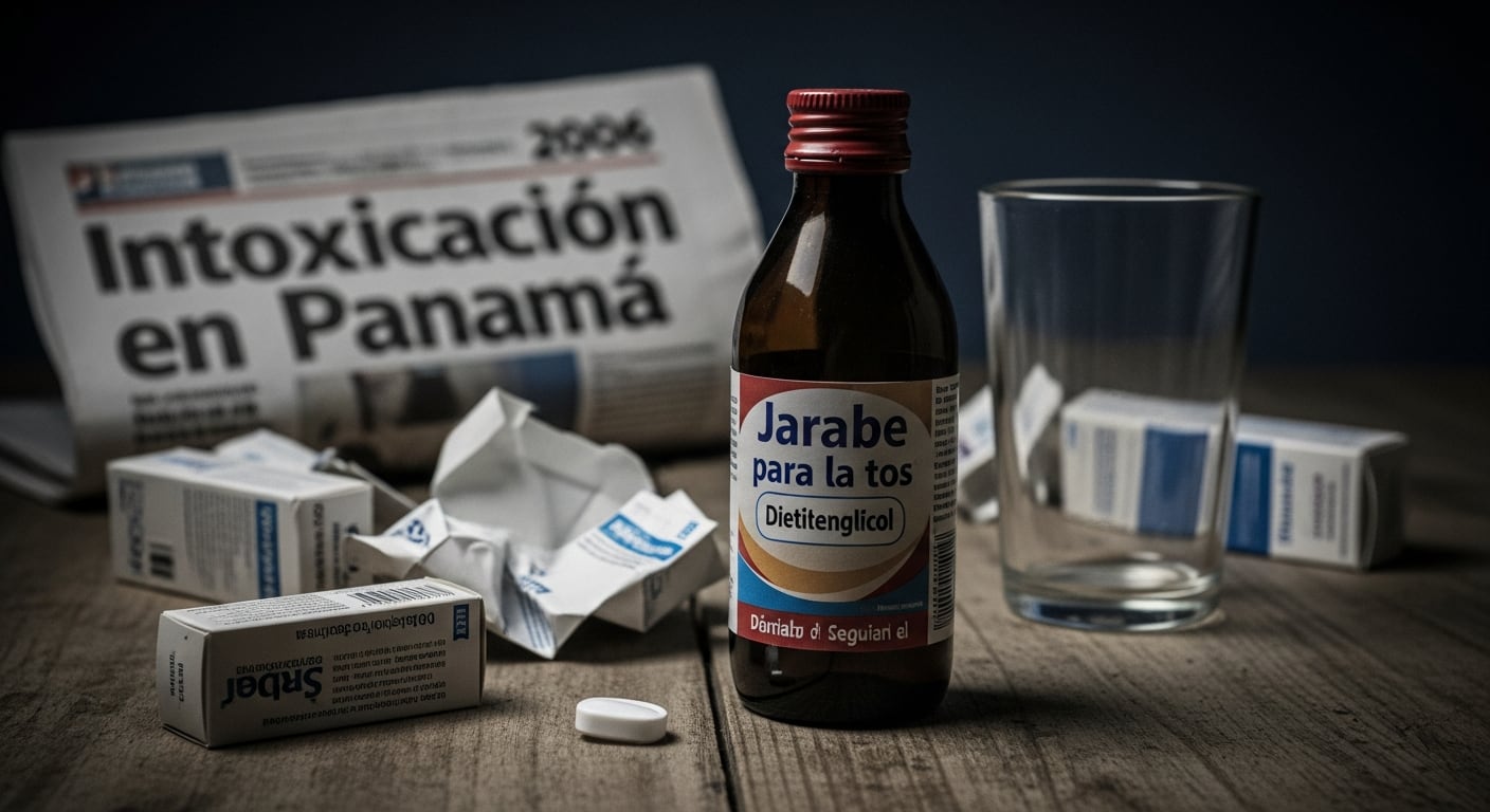 La imagen ilustra el escándalo de la intoxicación por dietilenglicol en Panamá en 2006. (Imagen Ilustrativa Infobae)