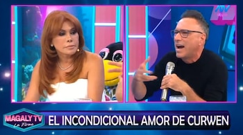 Wedding planner de Curwen ‘echa’ a la pareja: “La relación va bien donde yo sé” tras polémico ‘ampay’. Captura: Magaly TV La Firme.