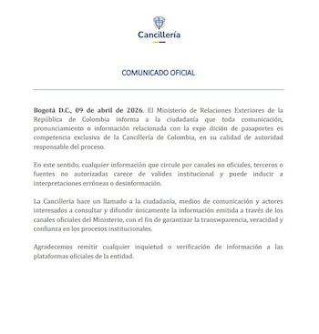 El Gobierno refuerza la centralización de información sobre la expedición de pasaportes - crédito Cancillería