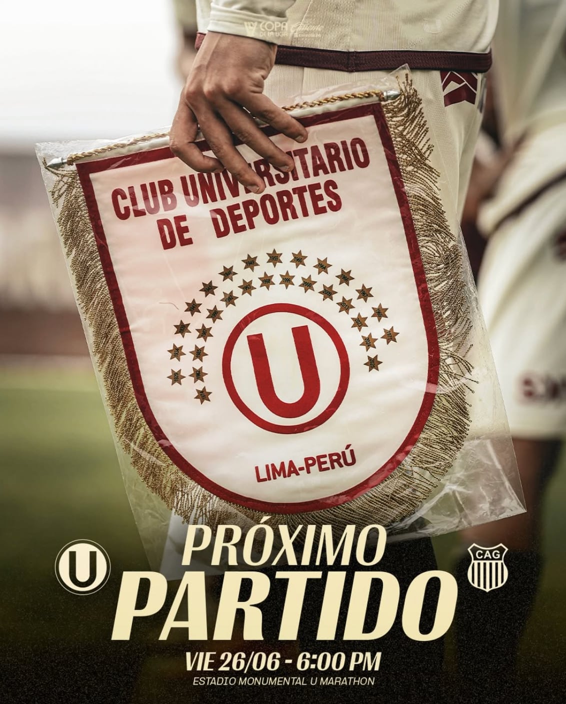 Universitario de Deportes e Atlético Grau se enfrentam na data 3 da Copa da Liga 2026. Crédito: Instagram Universitario.