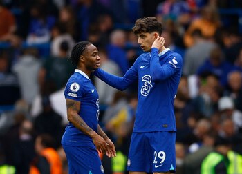 Havertz junto a Sterling en