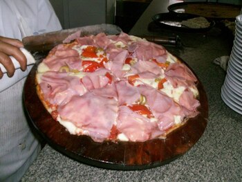 La napolitana con jamón de