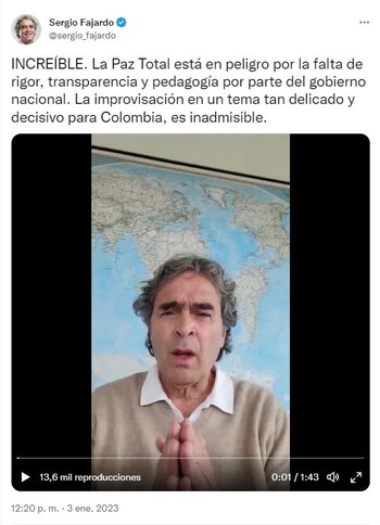 Sergio Fajardo lanza una nueva