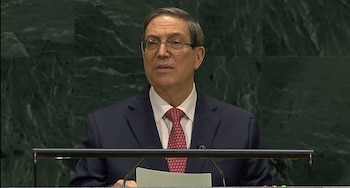 El canciller Bruno Rodríguez acusó a Estados Unidos de imponer un “bloqueo energético” contra Cuba ante la ONU