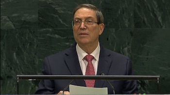 El canciller Bruno Rodríguez acusó a Estados Unidos de imponer un “bloqueo energético” contra Cuba ante la ONU