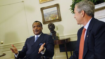 El presidente George W. Bush,