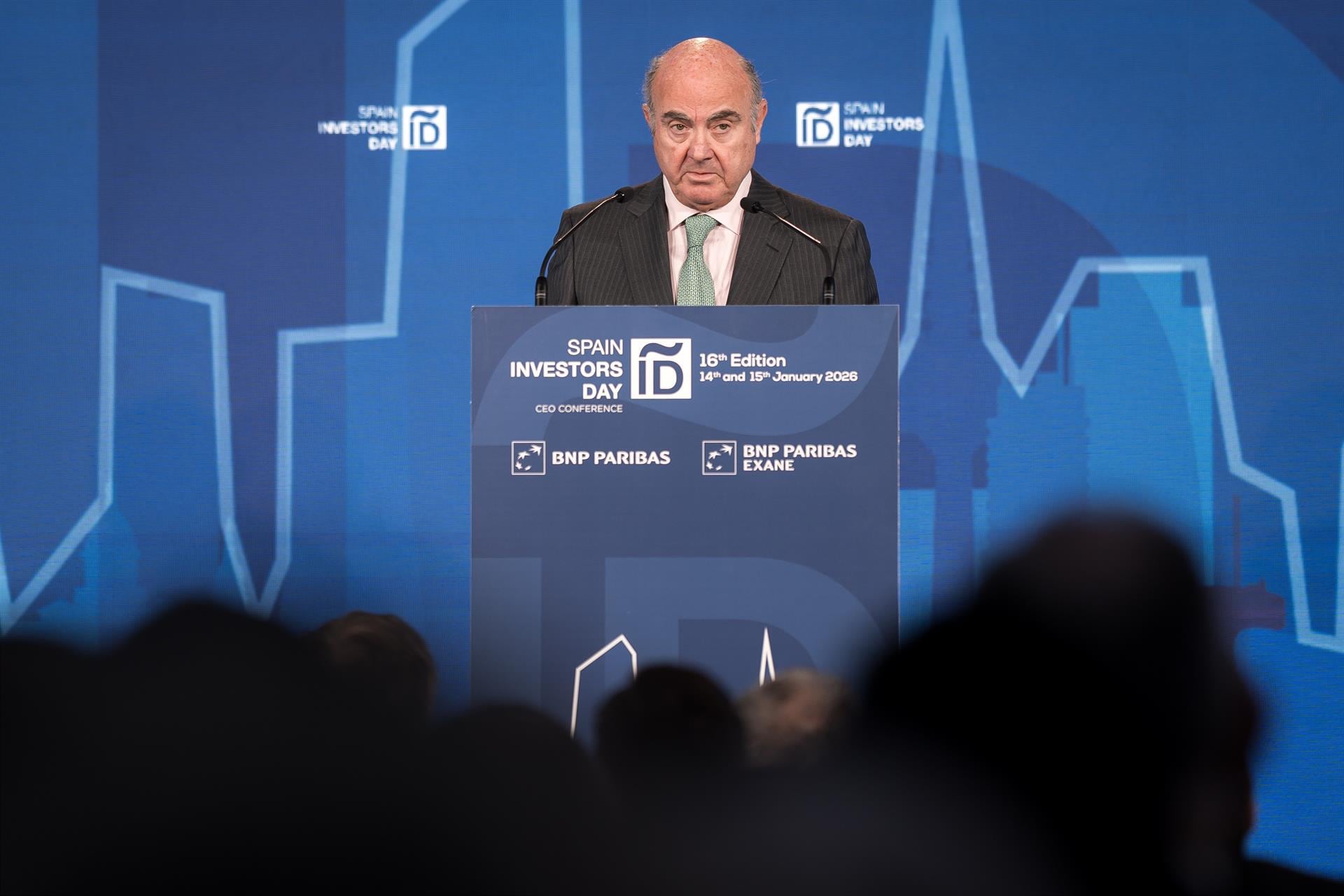 Guindos (BCE) anticipa una moderación de las subidas salariales en los próximos trimestres