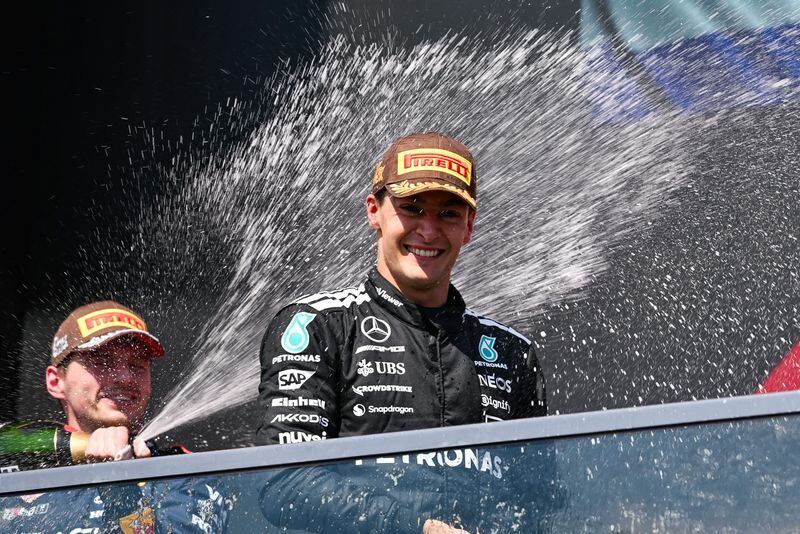 George Russell viene de ganar el Gran Premio de Canadá (David Kirouac-Imagn Images)