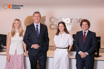 16/10/2026 Europa Press Legal.- Osborne Clarke refuerza su área de derecho inmobiliario con la incorporación de Guillermo Rodrigo y su equipo.
La firma de abogados Osborne Clarke ha anunciado este viernes la incorporación de Guillermo Rodrigo, Paloma Alcón, Lucía García Ovies y Jaime Armijo a su oficina de Madrid para reforzar su práctica de derecho inmobiliario.
POLITICA
OSBORNE CLARKE