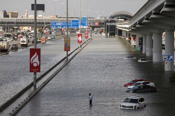 La tormenta paralizó por completo