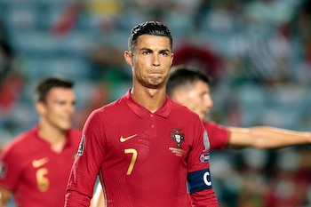 El delantero portugués Cristiano Ronaldo (EFE/EPA/ANTONIO COTRIM)